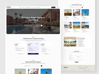 SigmaStudio - Real Estate Consultant – Landing Page UI building graphic design home home page hotel hotel booking house house rental landing page property property website real estate real estate agency real estate landing page real estate website villa web design website website design