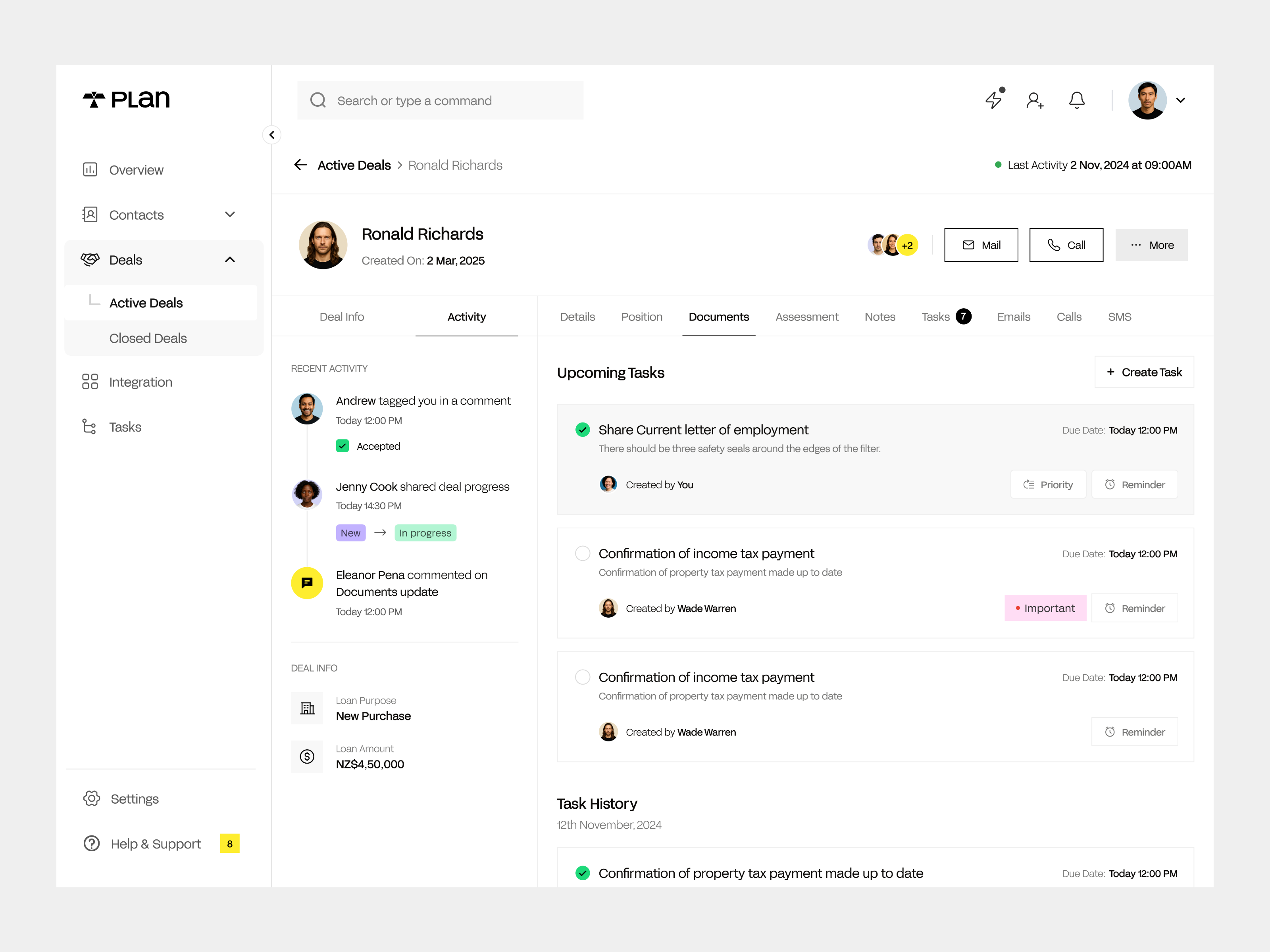 Example of Dashboard   Sales  / Healthcare / Crypto
