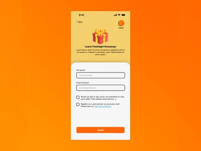 Daily UI Challenge: #1.Giveaway app brand brand design branding challenge design giveaway graphic design logo mobile present ui ui challenge ux design