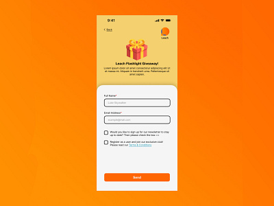 Daily UI Challenge: #1.Giveaway app brand brand design branding challenge design giveaway graphic design logo mobile present ui ui challenge ux design