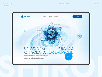 Hero screen for Web3 Website bitcoin blockchain crypto solana ui uiux web3 web3ui webdesign website