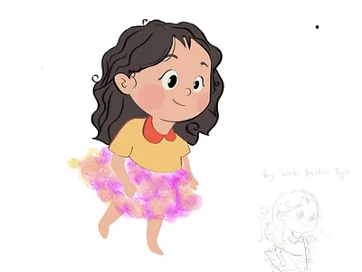 Aurora graphic design illustration procreate