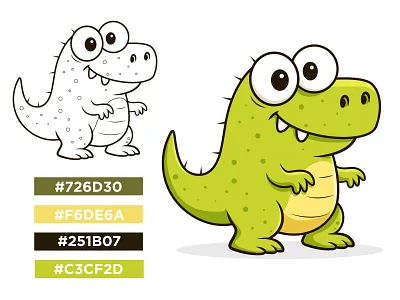 Cute Dinosaur Cartoon Character | Funny Cartoon Dinosaur Vector beehaya cartoon cute design dino character dino vector dinosaur logo dinosaur mascot fun funny dinosaur graphic design illustration logo mascot vector
