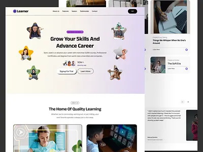 Learning platform website brandpartnership businessgrowth businesslearning clientsuccess collaborationopportunity customlearningsolutions highimpactlearning innovatetoeducate learningsolutions learningthatworks partnerwithus resultsdriven smartworkforce teamdevelopment ui ux yourvisionourmission