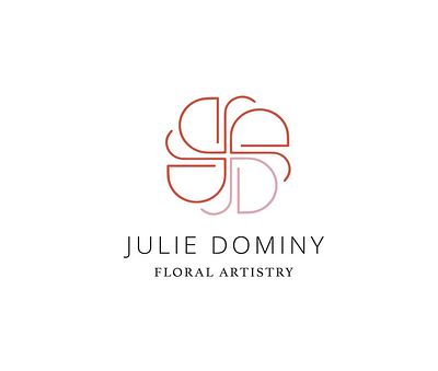 Julie Dominy Floral Artistry branding design floral graphic design logo macon