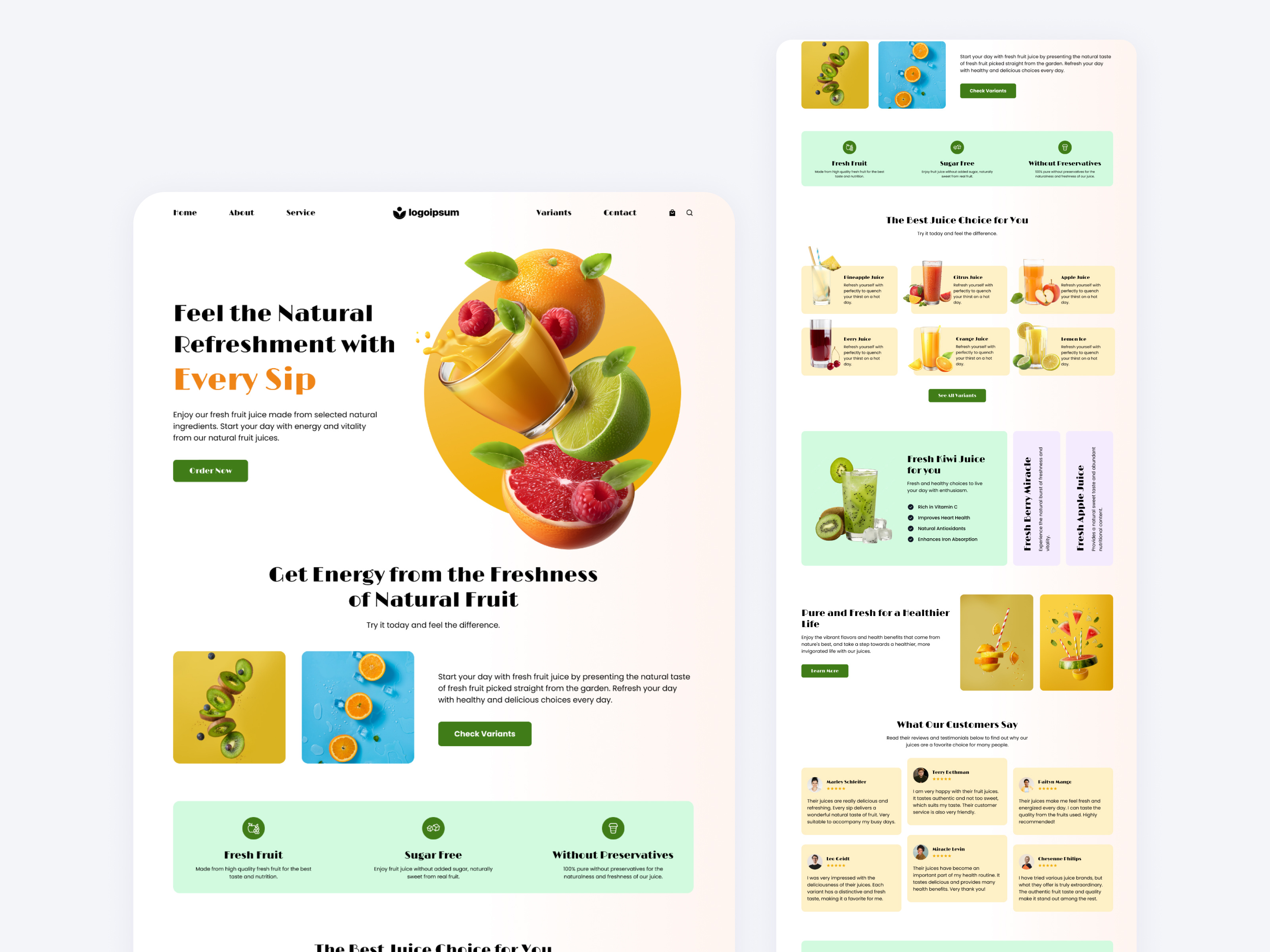 Landing page branding design ui ux