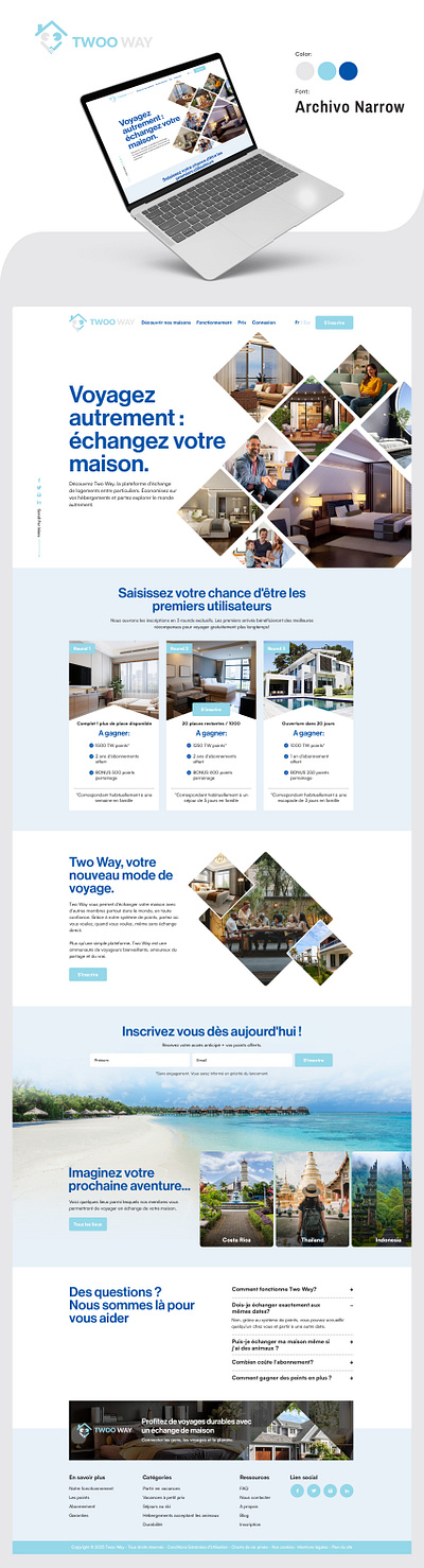 Property Management Website landing page ui ux website design