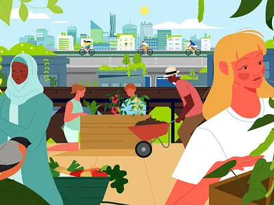 MSC Nature Recovery, Restoration and Rewinding Course Promo design illustration vector