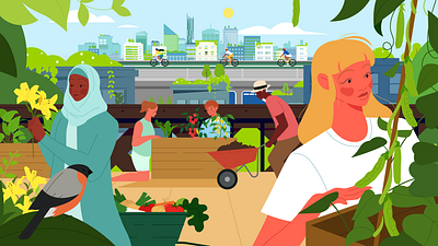 MSC Nature Recovery, Restoration and Rewinding Course Promo design illustration vector
