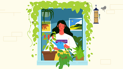 MSC Nature Recovery, Restoration and Rewilding design illustration vector