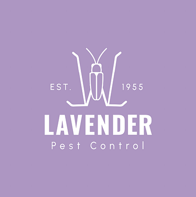 White & Levander Pest Control branding design graphic design logo