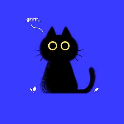 Silly Cat design illustration vector