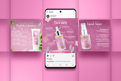 Social Media Post Design for DUXIOR box design branding design graphic design illustration label label design logo packaging packaging design pro supplement label ui