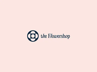 flowershop logo candy eye flower logo logotype minimal pangram shop stylish timeless typography