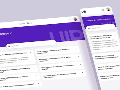 Onboarding - FAQ clean dashboard dashboard faq frequently asked question mobile responsive design onboarding popular 2025 uiroll uiux web app web app design web design website design