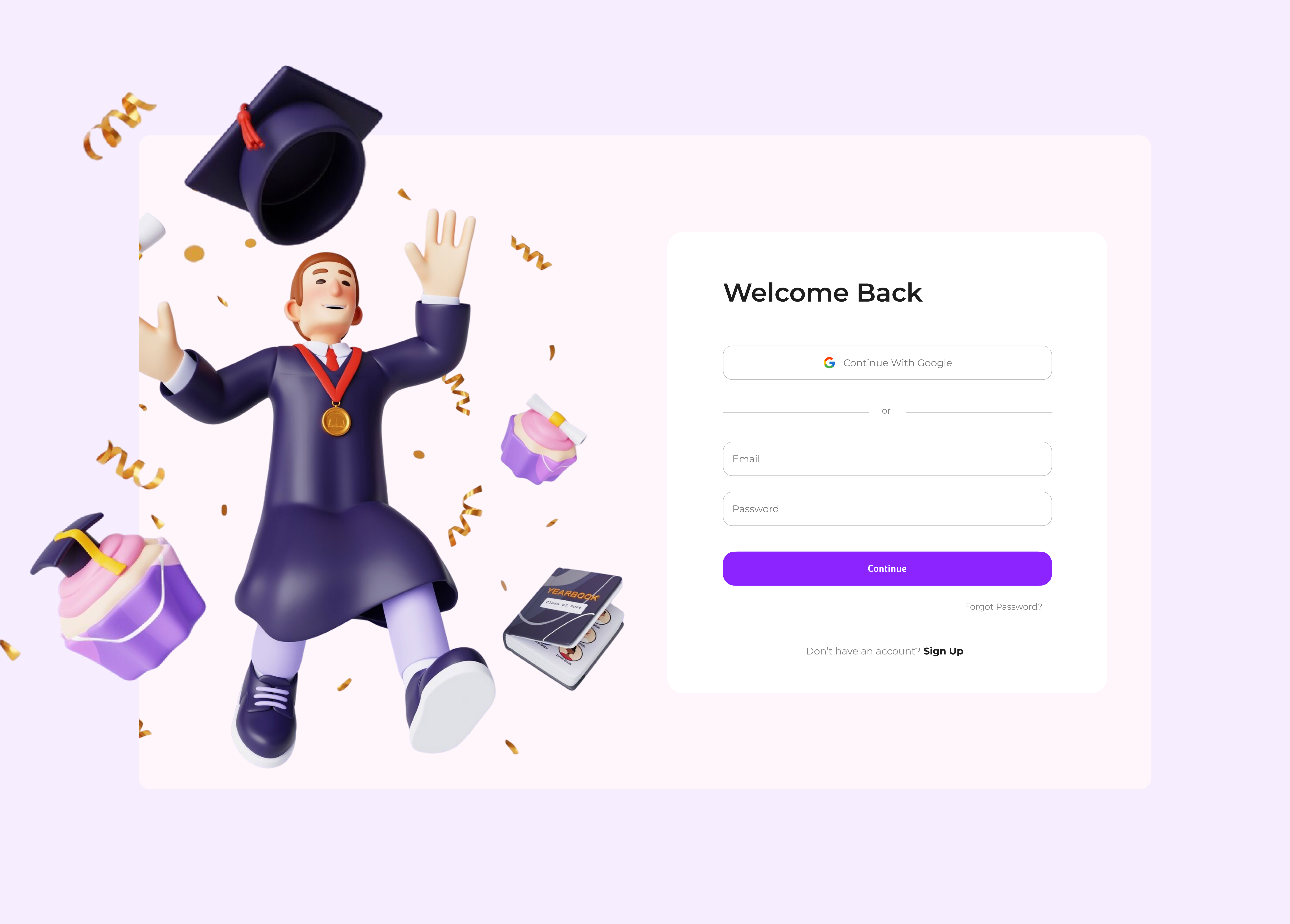 Education Website Welcome Back Page appdesign education educationalapp educationapp educationwebsite signin signinpage signup signuppage welcome welcome back welcome back page welcomepage