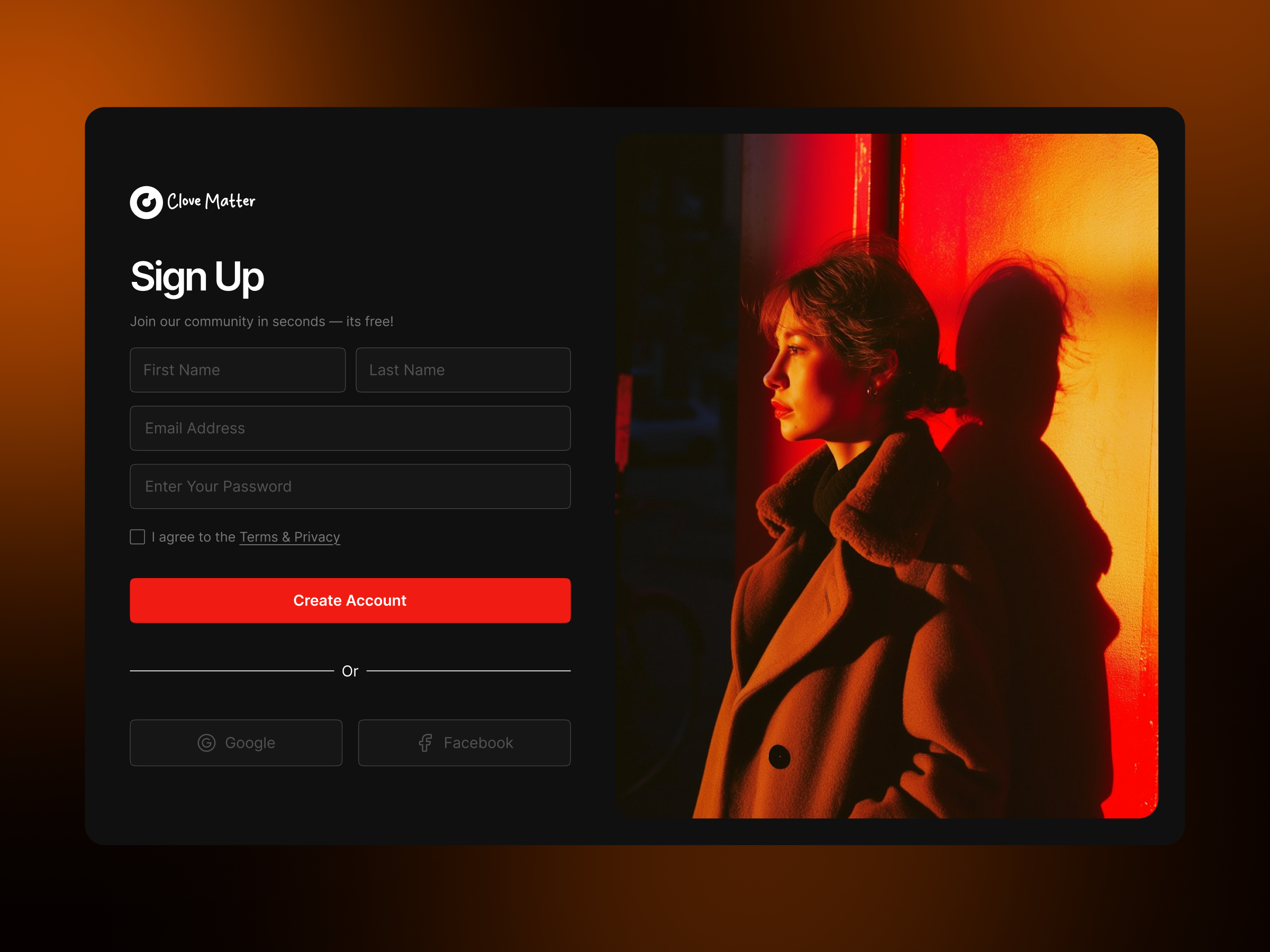 Modern Sign Up Section UI Design branding dashboard design figma graphic design illustration landing page logo mobile app modern section sign up signup section ui ui design uiux ux design vector