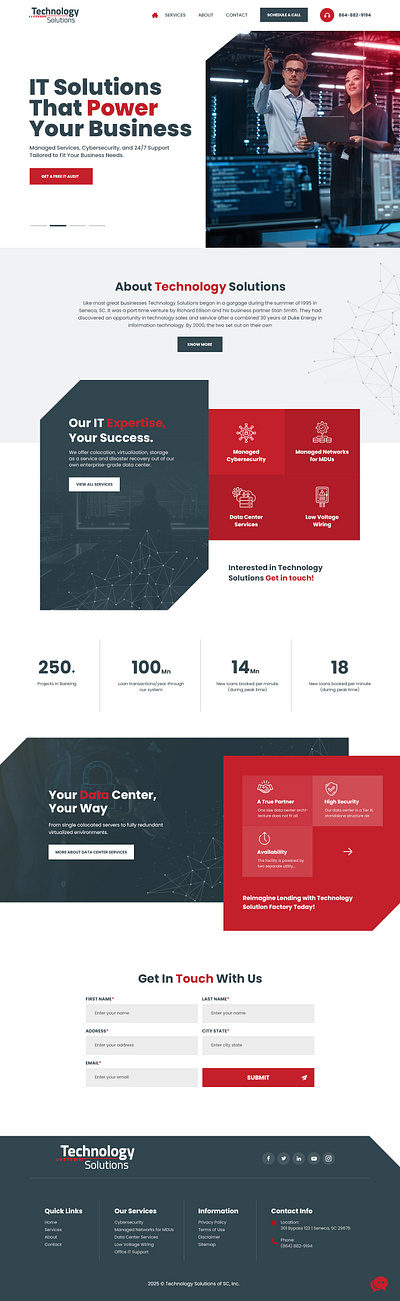 It Solution Website figma ui ux website design
