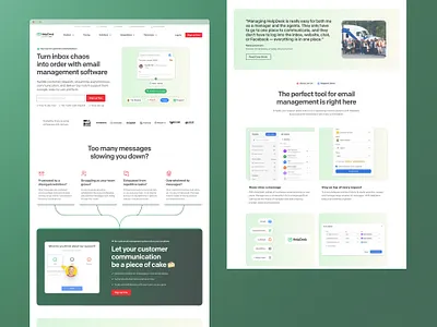 Clean & Minimal Landing Page for Support Tool creative design supporttool web web design website