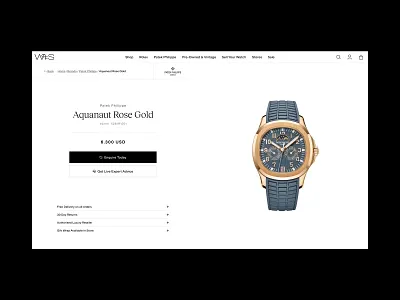Watches of Switzerland | Concept Direction #1 homepage luxury shopify ui ux watch watch website watches web design website website design