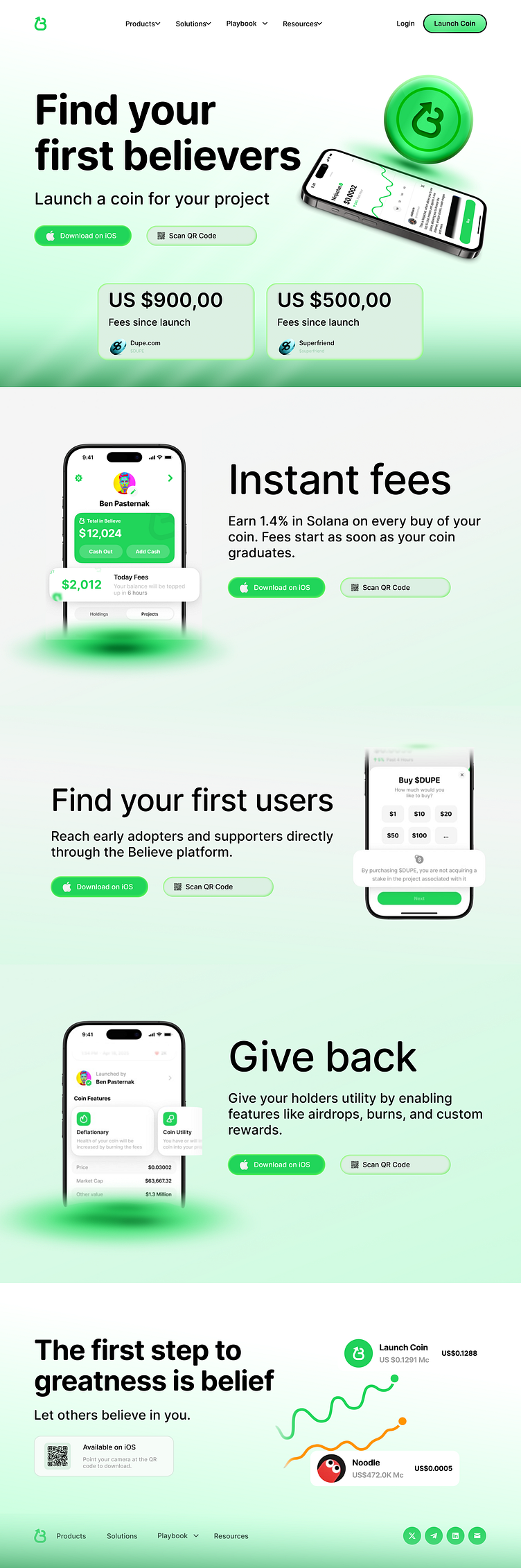 Coin Launch App UI – Believe First by Arafat UIX on Dribbble