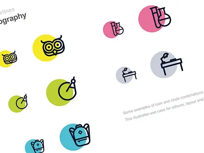 Hatch End Tuition - Icons (Brand Guides) branding branding guidelines graphic design icons