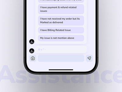 Chat boat for help Section of e-commerce app ai android app apple e commerce fix help mobile ui ui ux ui design ui web design