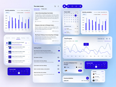 📊 Clean & Modern Dashboard UI Design analyticsdashboard dashboarddesign designsystem interfacedesign modernui neumorphism productivityapp saasdesign softui uidesign uxdesign uxuidesign webappdesign