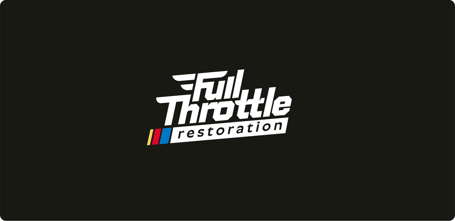 Full Throttle branding car logo speed sport throttle vehicle