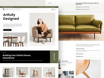 Furniture Store app decoration divi ecommerce elegant themes furniture shop furniture store graphic design icon landing page design product product design shop ui ui design ux ux design ux inspiration web zaib ali