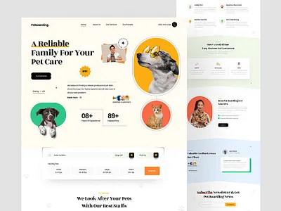 PetCare website Design and Developed pets website ui design uiux user interface website design website development