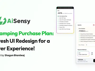 AiSensy Pricing Page Redesign design designer looking for job ui ui design ux design uxdesign