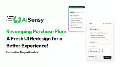 AiSensy Pricing Page Redesign design designer looking for job ui ui design ux design uxdesign