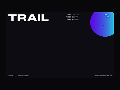 Interactive Cursor — Trail codrops cursor desktop frontend gradient minimal svg ui webdesign website