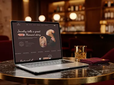 Jewelry Website branding graphic design logo motion graphics ui