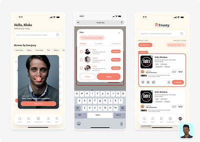 Trusty mobile application trusty ui ux