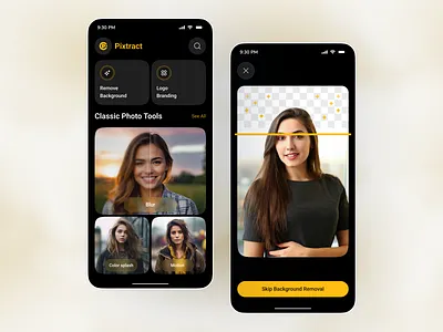 AI Photo Editor App ai aiphotoeditor app app design creativedesign ios minimalui mobile mobile app mobile ui photoapp photoeditingapp smartediting ui ui design uiux