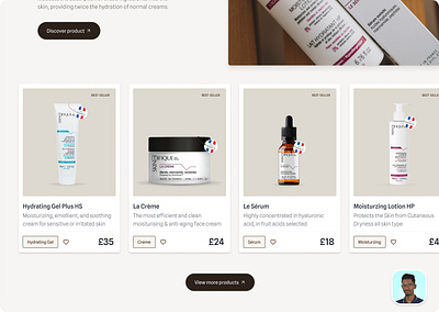 Skintifique listing product listing ui user interface ux