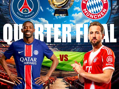 Bayern Vs PSG bayern fifa fifa club world cp footbll harry kane kane messi ousmane dembele psg quarter final ronaldo soccer