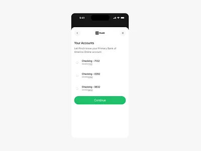 Your Accounts design fintech ui ui design ux ux design