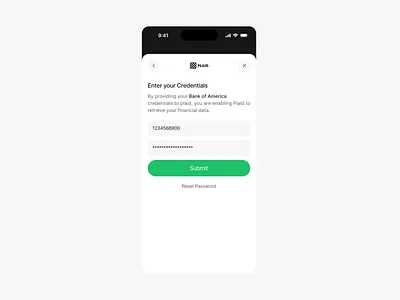 Enter your Credentials design fintech ui ui design ux ux design