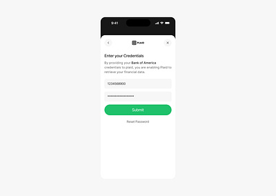 Enter your Credentials design fintech ui ui design ux ux design