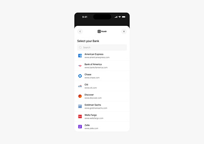Select your Bank design fintech ui ui design ux ux design