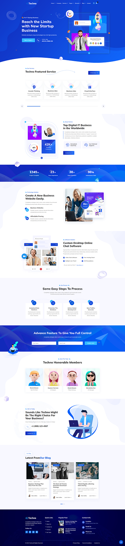 Techno - Best IT Solution and Multi-Purpose Bootstrap HTML5 Webs