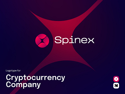 Logotype for Cryptocurrency Company blockchain brand identity branding concept creative crypto cryptocurrency dark ui design fintech gradient design graphic design logo logo design logotype startup branding symbol design visual identity web3