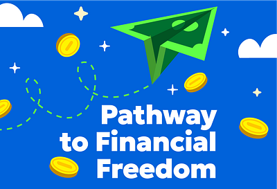 Pathway to Financial Freedom illustration digital illustration flat style graphic design illustration vector illustration