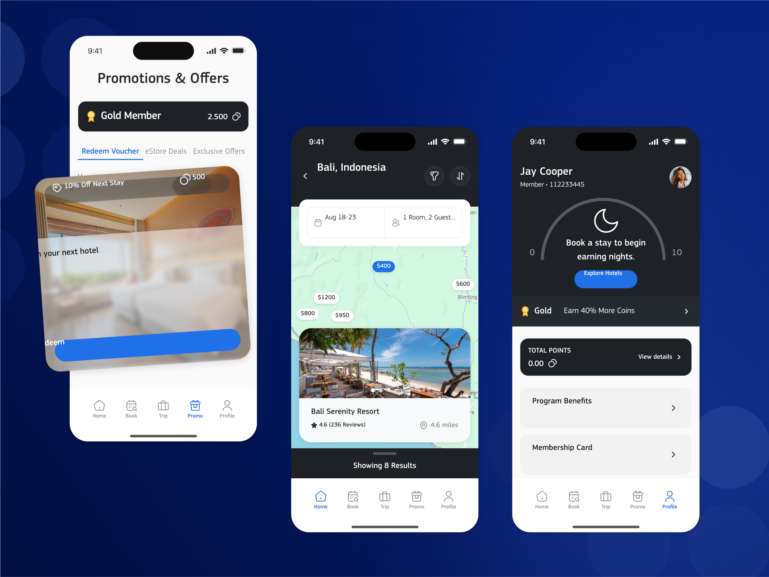 Example of Modern Travel App – Hotel Booking Mobile UI/UX