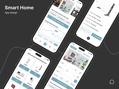 Smart Home - App Design app application design energy scenes smart home ui ui design ux