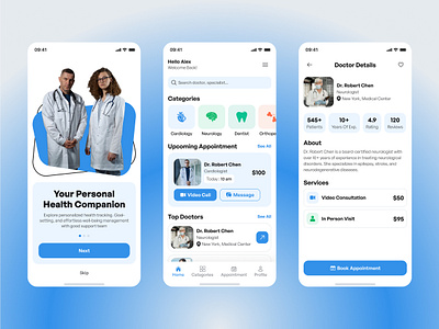 Doctor Appointment Mobile app design appdesign appointment appointmentapp appointmentbooking doctor doctorapp doctorappointment doctorbooking healthapp healthcare healthcareapp hospitalapp medical medicalapp mobile onlinebooking