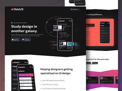 UI Design landing page | uiBoost landingpage ui uidesign uiux ux website